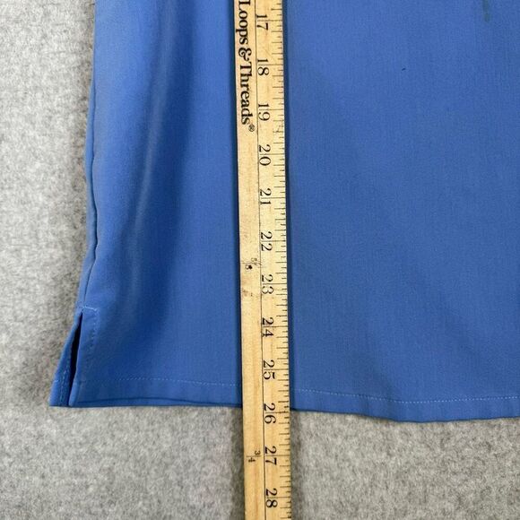 Figs technical collection scrub top v neck womens small blue healthcare nursing - Picture 7 of 9